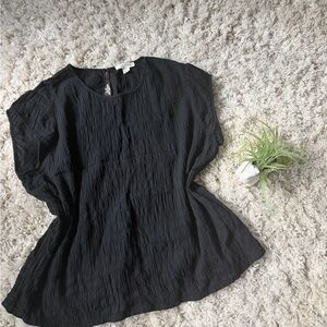 Treasure & Bond Ebony Textured Blouse
